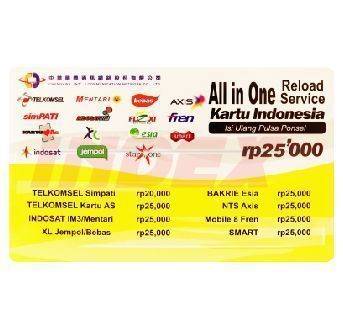 All in One Pulsa Indonesia Rp 25.000