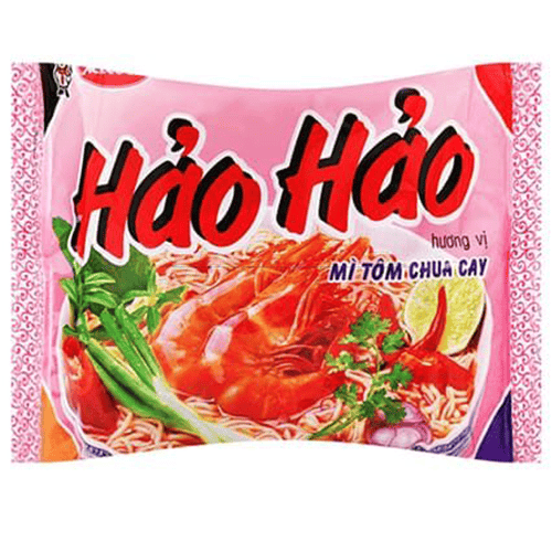 HAO HAO Mi Tom Chua Cay - Spicy Shrimp Flavour