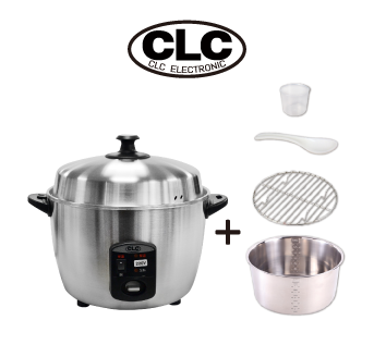 CLC Stainless Steel Rice Cooker 110V (SILVER)
